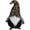 Декоративная игрушка Гномик-морячок 36 см черный с золотыми пайетками BonaDi DP219350