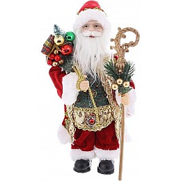 Декоративный Santa в красно-зеленом цвете с подарками BonaDi 30см DP219437