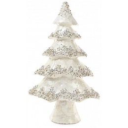 Декоративна новорічна ялинка Сніжна красуня білий перламутр Bona DP42761