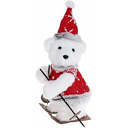 Інтер'єрна новорічна іграшка Мишутка лижник 26 см Bona DP114227