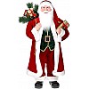 Декоративная статуэтка Санта с подарками 90см, красный с золотом Bona DP69515