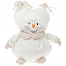 М'яка іграшка Сніговичок у пухнастій шапці 28 см Bona DP42950 Білий