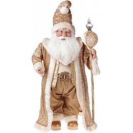 Фигура Santa с посохом 71 см золото Bona DP43000