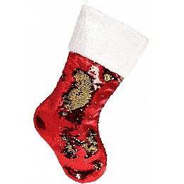 Декоративний носок для подарунків Рубін з пайєтками Bona DP69572