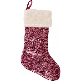 Носок для подарунків Рожевий з пайетками Bona DP42988