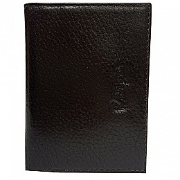 Обложка на ID паспорт кожаная коричневая 096-39