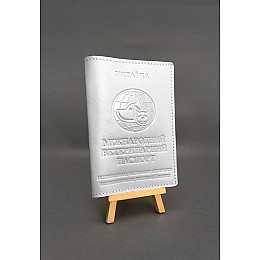 Кожана обкладинка на ветеринарний паспорт BlankNote біла
