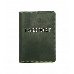 Обкладинка на паспорт DNK Leather Паспорт-H col.C 15,5х9,8 см Зелена