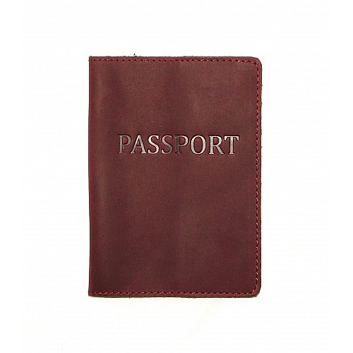 Обкладинка на паспорт DNK Leather Паспорт-H col.L 15,5*9,8 см Бордова