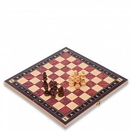 Шахи, шашки, нарди 3 в 1, дерев'яні з магнітом SP-Sport ZC029A, 29см x 29см