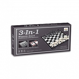 Шахматы магнитные 3 в 1 VIIVSC QX54810 поле 19 х 19 см