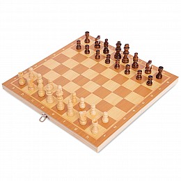 Шахматы, шашки, нарды 3 в 1 деревянные SP-Sport W7723 (SK001024)