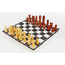 Шахматные фигуры деревянные с полотном для игр SP-Sport IG-4930