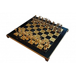 Шахматы MANOPOULOS Геркулес в деревянном футляре 4.8 кг 36х36 см (S5BLU)