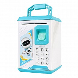Детская электронная копилка-сейф Bodyguard 906 с кодовым замком и отпечатком пальца Blue (3_03611)
