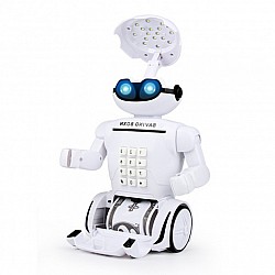 Дитячий інтерактивний робот-сейф з електронним кодовим замком Robot Piggy Bank 6699-9 з функцією нічника на 10 мелодій Білий