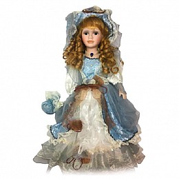 Кукла сувенірна фарфорова колекційна Лілія Vintage Doll SK15944