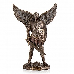 Настільна фігурка Архангел Михаїл з бронзовим покриттям 19,5х13,5х7,5 см Veronese AL226704