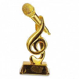 Статуетка нагородна спортивна Мікрофон HX4556-B2 FDSO Золотий (33508252)