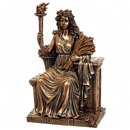 Статуэтка декоративная Деметра богиня плодородия Veronese AL32461