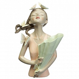 Фігурка Girl in coral 31х21х16 см Lefard AL97901 Білий