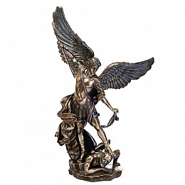 Настільна фігурка Архангел Михаїл з бронзовим покриттям 37 см AL226563 Veronese