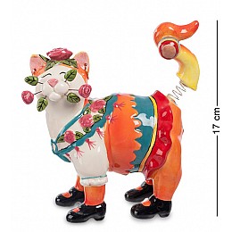 Декоративна фігурка Кішка матрьошка 17 см Pavone AL114024
