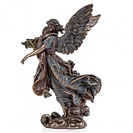 Настільна фігурка Ангел з дитиною з бронзовим покриттям 18х17х15 см AL226710 Veronese