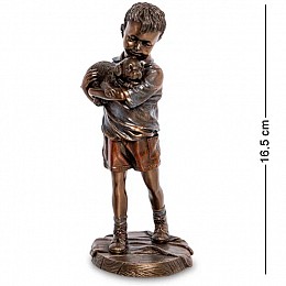 Статуетка декоративна Хлопчик з цуценятком Veronese AL32480