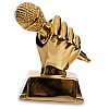 Статуетка нагородна спортивна Мікрофон C-4266-B2 FDSO Золотий (33508301)