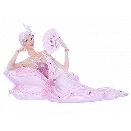 Фигурка декоративная Lady in pink 25х14х15 см Lefard AL96546 Белый