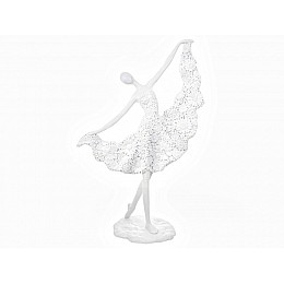 Інтер'єрна статуетка Lefard Ballerina 40 см White AL120199