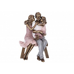 Фігурка інтер'єрна Сімейна пара з дочкою 11х11х19 см BonaDi