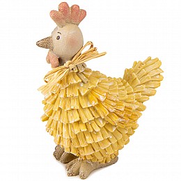 Фігурка інтер'єрна Yellow hen 17 см Lefard AL117974