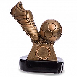 Статуэтка наградная спортивная Футбол Бутса с мячом C-4105-B FDSO Бронза (33508284)