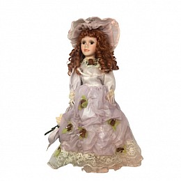 Кукла фарфоровая в старинном платье сувенирная коллекционная Шарлотта Vintage Doll SK15940