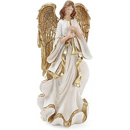 Статуэтка Золотой Angel с флейтой 38 см Bona DP42728