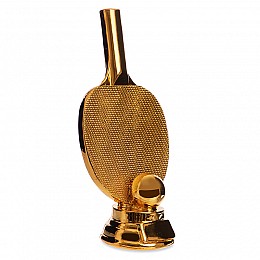 Статуетка нагородна спортивна Пінг-понг Ракетка для пінг-понгу C-1341-A2 FDSO Золотий (33508303)