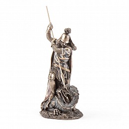 Настільна фігурка Георгій Побідоносець з бронзовим покриттям 30 см AL226565 Veronese
