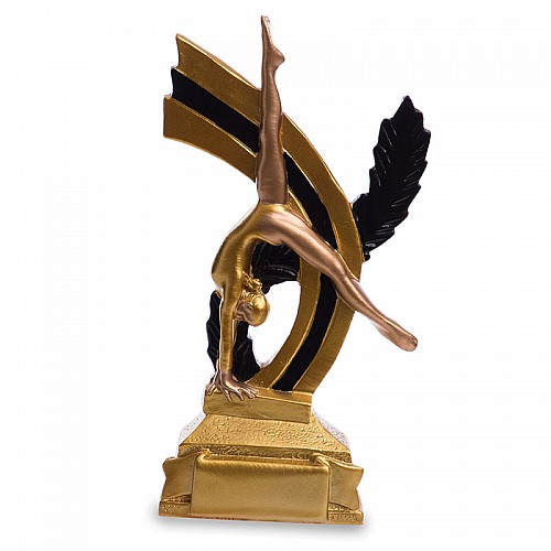 Статуетка нагородна спортивна Гімнастика Гімнастка HX4574-B6 FDSO Золотий (33508277)