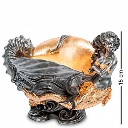 Статуэтка декоративная Русалка с ракушкой Veronese AL32470
