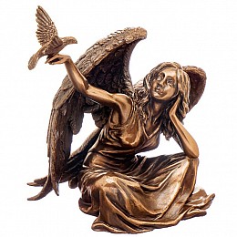Статуэтка Ангел с голубем Veronese AL29854