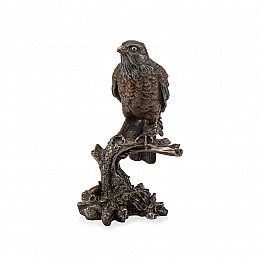 Статуэтка интерьерная Veronese Bird on a branch Gold 25 см Коричневый AL120371