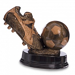 Статуэтка наградная спортивная Футбол Бутса с мячом C-1570-A FDSO Бронза (33508283)
