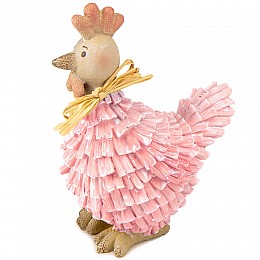 Фігурка інтер'єрна Pink hen 14 см Lefard AL117975