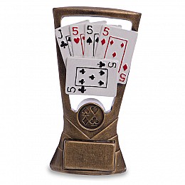 Статуетка нагородна спортивна Карткові ігри C-3339-B8 FDSO Бронза (33508295)