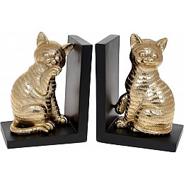 Книжний інтер'єрний тримач Bona Gold-Cats 25х9х17 см Золотий DP119971