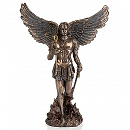 Итальянская статуэтка Архангела Михаила с бронзовым напылением AL219102 Veronese