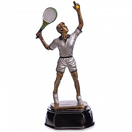 Статуетка нагородна спортивна Великий теніс чоловічий C-2669-B11 FDSO Сірий (33508140)