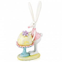 Фігурка інтер'єрна Rabbit with dessert 22 см Lefard AL117962